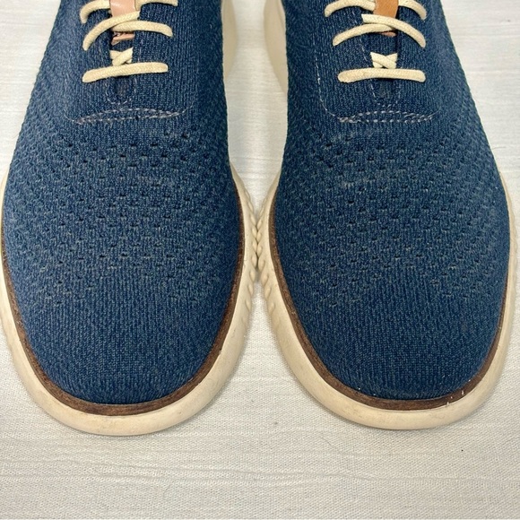 Cole Haan 2.0 ZeroGrand Stitchlite Oxford Knit Shoe-Blue-Men Size 9.5 - Picture 2 of 9
